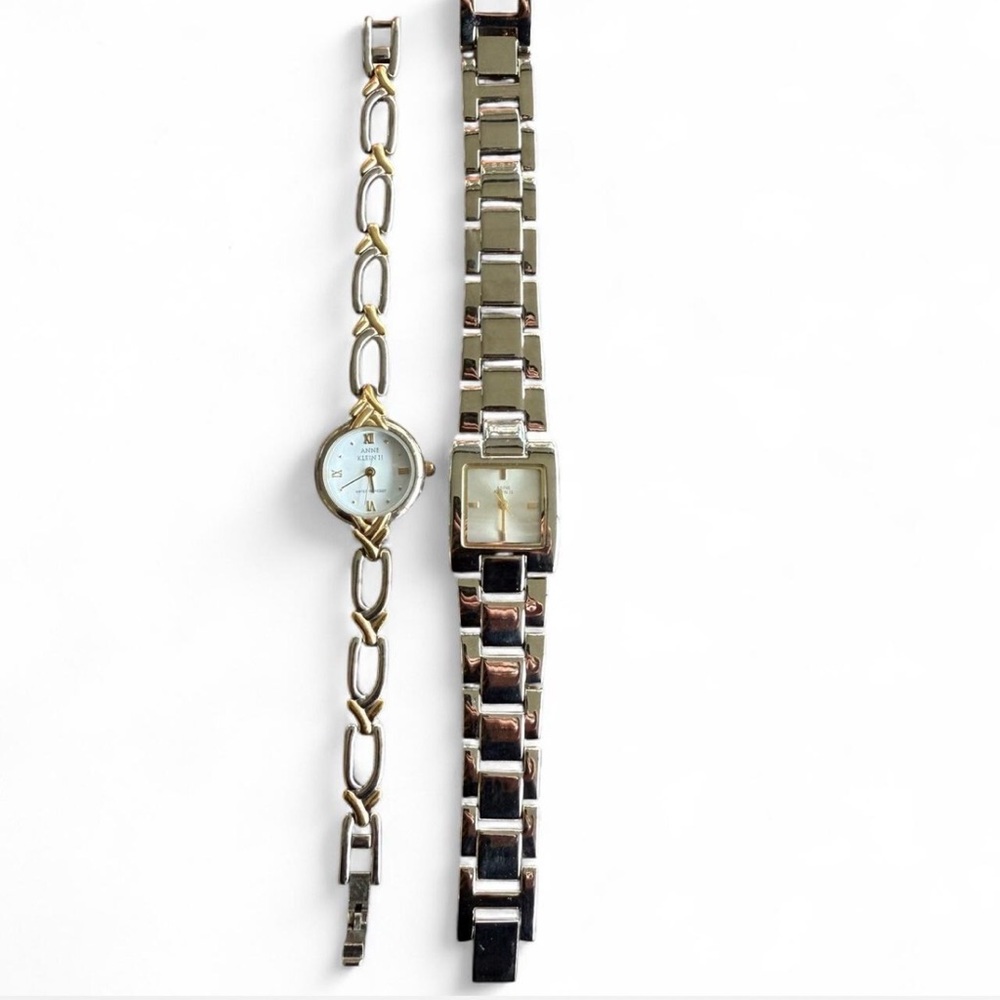 Anne Klein Gold and Silver Bracelet Set